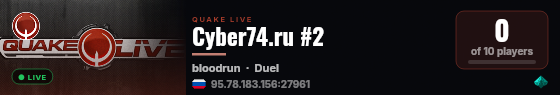 Cyber74.ru #2 live status badge