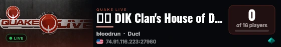 ☺☻ DIK Clan's House of Duel ☻☺ #0 live status badge