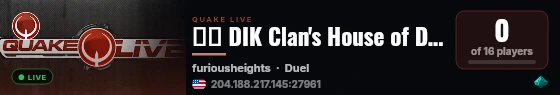 ☺☻ DIK Clan's House of Duel ☻☺ #1 IL live status badge
