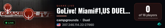 GoLive! Miami#1,US DUEL#1 antilag live status badge