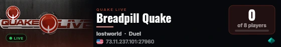 Breadpill Quake live status badge