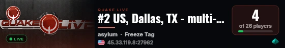 #2 US, Dallas, TX - multi-gametype live status badge
