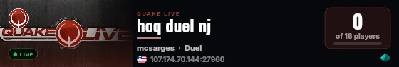 hoq duel nj live status badge