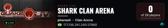 SHARK CLAN ARENA live status badge