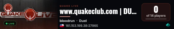www.quakeclub.com | DUEL #2 live status badge