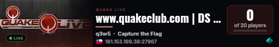 www.quakeclub.com | DS Privado live status badge