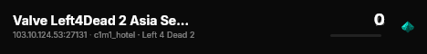 Valve Left4Dead 2 Asia Server (srcds4030-sgp2.154.117) live status badge