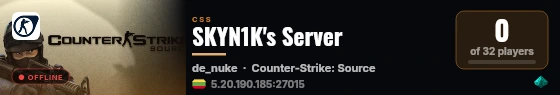 SKYN1K's Server live status badge