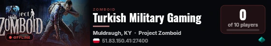 Turkish Military Gaming live status badge
