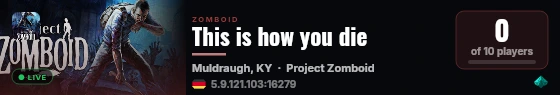 This is how you die live status badge