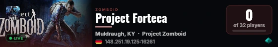 Project Forteca live status badge