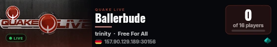 Ballerbude live status badge