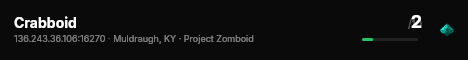 Crabboid live status badge