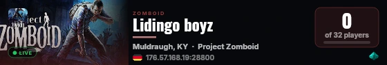 Lidingo boyz live status badge