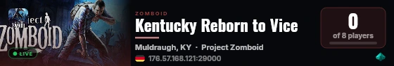 Kentucky Reborn to Vice live status badge