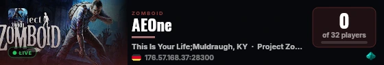 AEOne live status badge