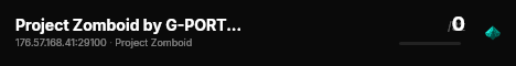 Project Zomboid by G-PORTAL.com live status badge