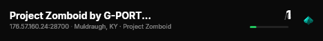 Project Zomboid by G-PORTAL.com live status badge