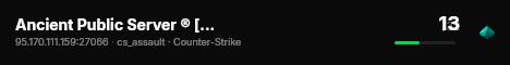 Ancient Public Server ® [2010-2023] live status badge