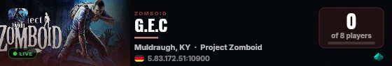 G.E.C live status badge