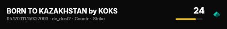 BORN TO KAZAKHSTAN by KOKS live status badge