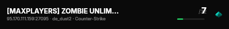 [MAXPLAYERS] ZOMBIE UNLIMITED #1 live status badge
