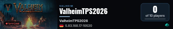 ValheimTPS2026 live status badge