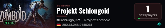 Projekt Schlongoid live status badge