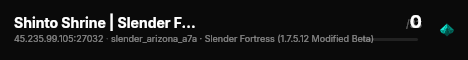 Shinto Shrine | Slender Fortress live status badge