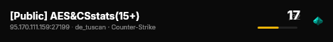 [Public] AES&CSstats(15+) live status badge