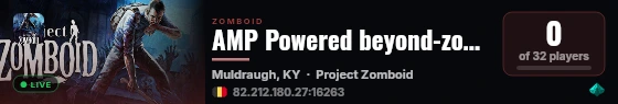 AMP Powered beyond-zomboid live status badge