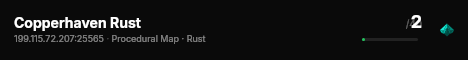 Copperhaven Rust live status badge