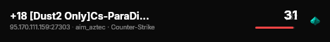 +18 [Dust2 Only]Cs-ParaDise.RU live status badge