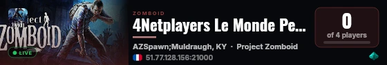 4Netplayers Le Monde Perdu SERVERTEST live status badge