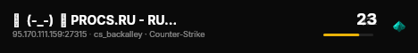 凸  (-_-)  凸 PROCS.RU - RUSSIA [ DD2| ONLY ] live status badge