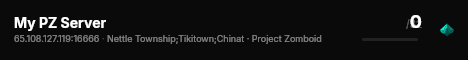 My PZ Server live status badge