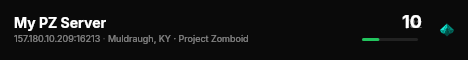 My PZ Server live status badge