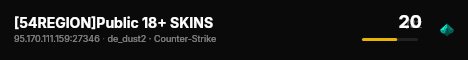 [54REGION]Public 18+ SKINS live status badge