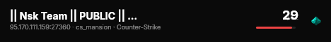 || Nsk Team || PUBLIC || CS 1.6 live status badge