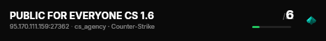 PUBLIC FOR EVERYONE CS 1.6 live status badge