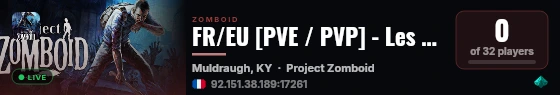 FR/EU [PVE / PVP] - Les Survivants de Knox - B42.20.3 - 24/7 live status badge