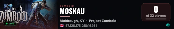 MOSKAU live status badge