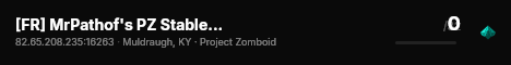 [FR] MrPathof's PZ Stable 42.20 Server live status badge