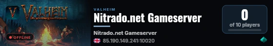 Nitrado.net Gameserver live status badge