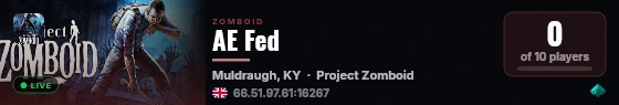 AE Fed live status badge