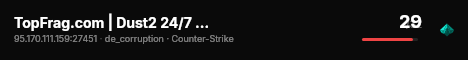 TopFrag.com | Dust2 24/7 [1000FPS/Chicago] | live status badge