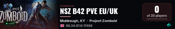 NSZ B42 PVE EU/UK live status badge