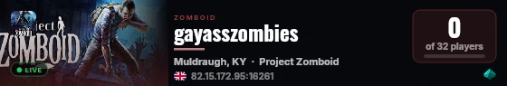 gayasszombies live status badge