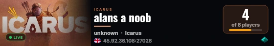 alans a noob live status badge