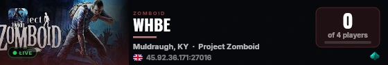 WHBE live status badge